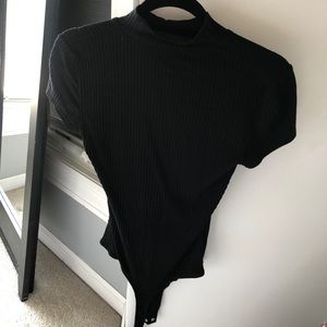 Black Knit Bodysuit